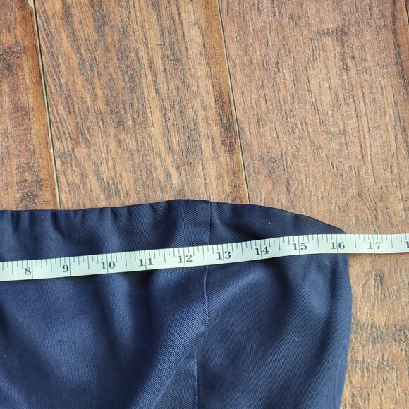 OuterKnown Ronan Belted Jumpsuit Size 6 Blue Strapless Pockets Boho Luxe Classic - Picture 5 of 7